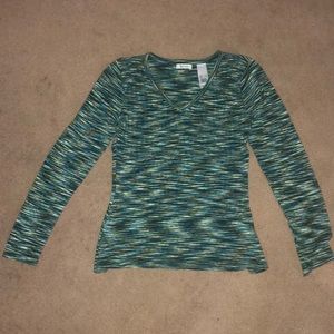 Liz & co. Long sleeve v neck top